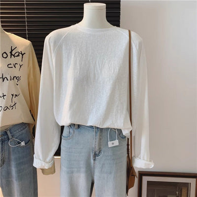 Femme Leichtes Langarm-Casual-Top Heidi-Mode