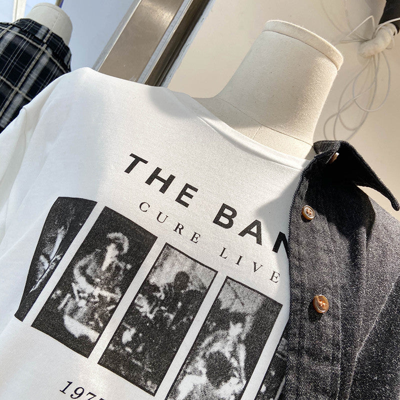 Femme Grafikdruck Relaxed Fit T-Shirt Heidi-Mode