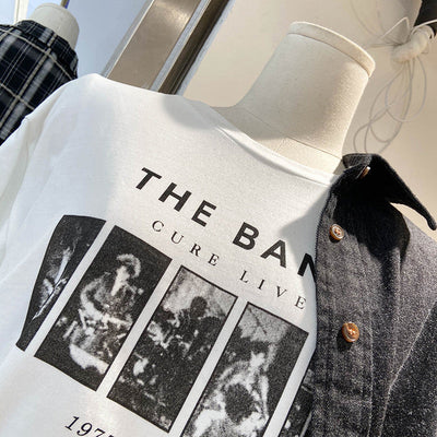 Femme Grafikdruck Relaxed Fit T-Shirt Heidi-Mode