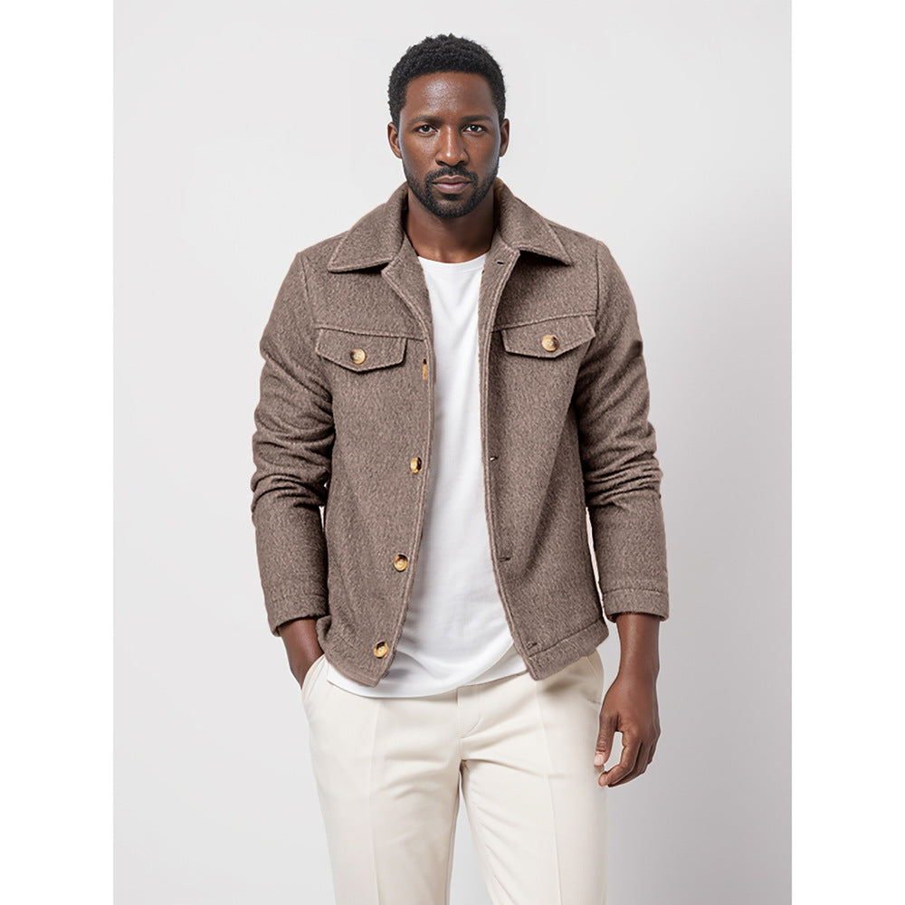 Herren modische Utility-Jacke mit strukturierten Details Aliams