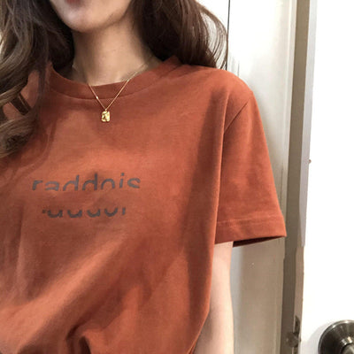 Femme Grafik Statement T-Shirt Heidi-Mode