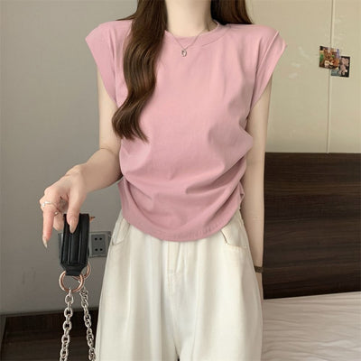 Femme Relaxed Fit Kap Sleeve T-Shirt Heidi-Mode