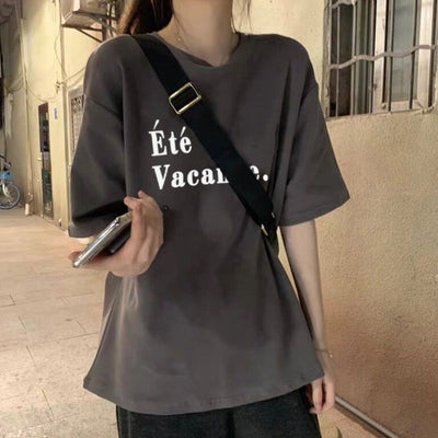 Femme Relaxed Fit Sommer Grafik T-Shirt Heidi-Mode