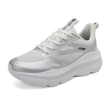 Damen Sportliche Laufschuhe Mit Atmungsaktivem Mesh – Leichte Komfort Sneakers in Silber