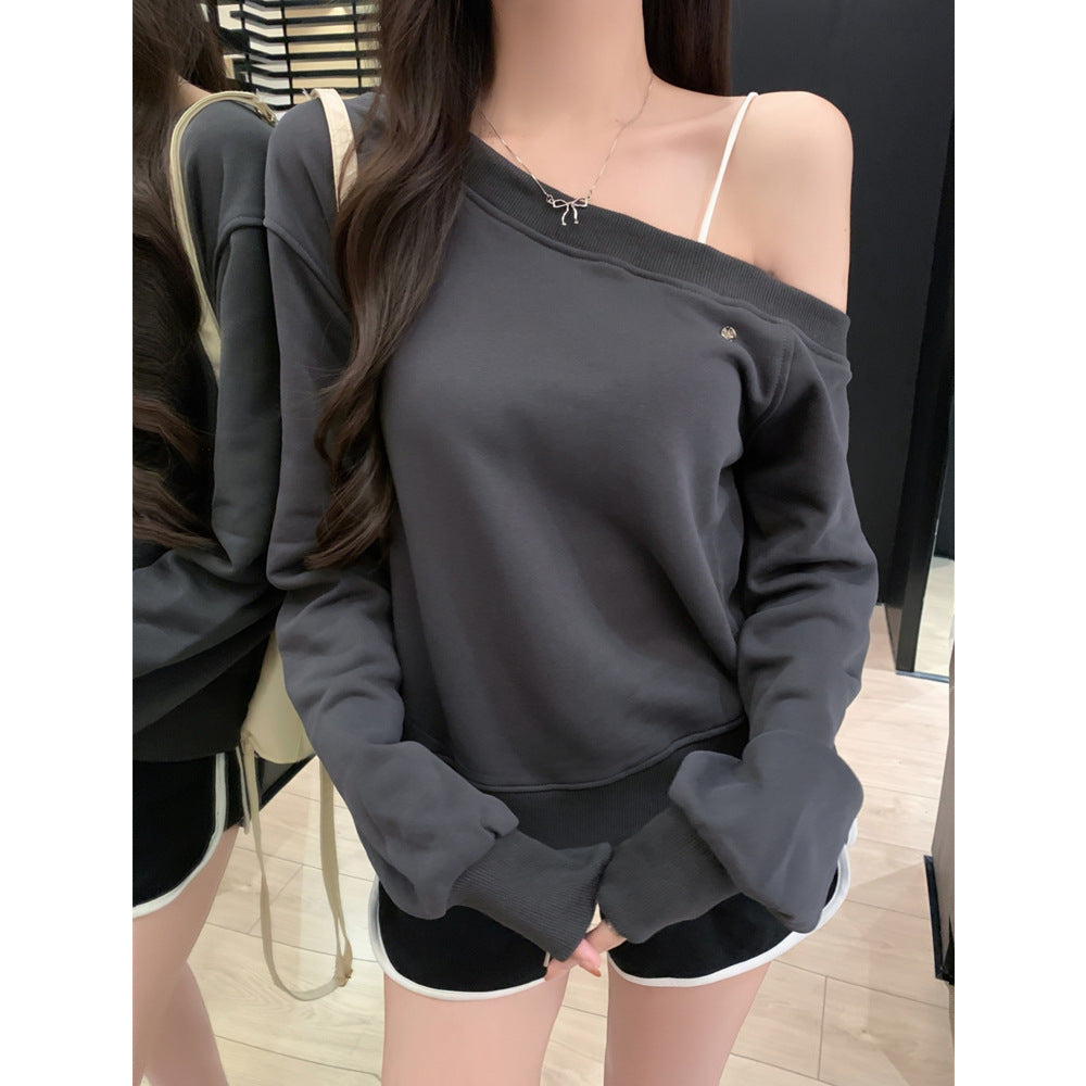 Femme Off-Shoulder Gemütlicher Pullover Heidi-Mode