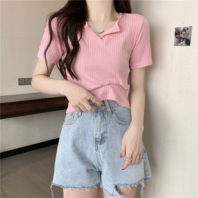 Femme Rippentröte Button-Up Casual Top Heidi-Mode