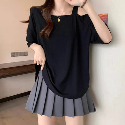 Damen Off-Shoulder Freizeit Bluse Heidi-Mode