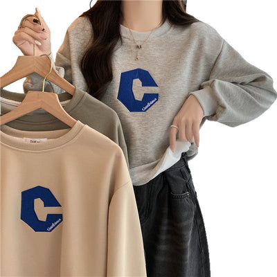 Femme Grafik Logo Sweatshirt Heidi-Mode