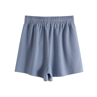 Femme Leichtgewicht Waffelstruktur Lounge Shorts Heidi-Mode