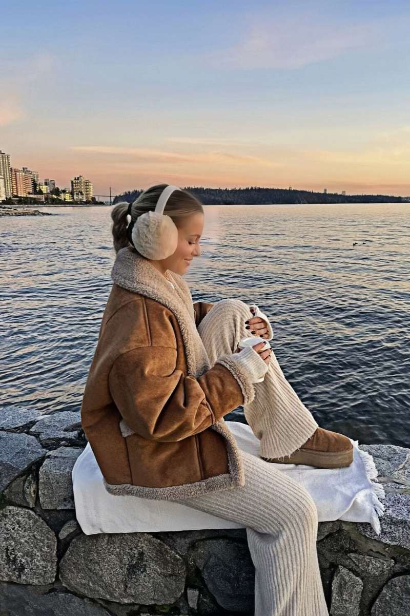 Oversized-Teddyjacke | Weiches Innenfutter & Kuscheliges Material | Winterliche Gemütlichkeit