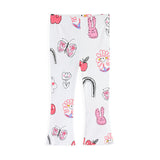 Mädchen Leggings mit buntem, verspieltem Motiv Drune in Rosa