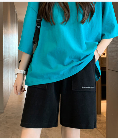 Femme Relaxed Fit Zugband Lounge Shorts mit funktionalen Taschen Heidi-Mode