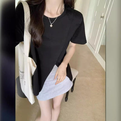 Femme Moderner gespalten Saum Top Heidi-Mode