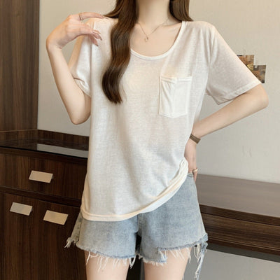 Femme Relaxed Fit Pocket T-Shirt Heidi-Mode