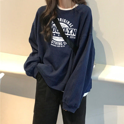 Femme Oversized Grafik Sweatshirt Heidi-Mode
