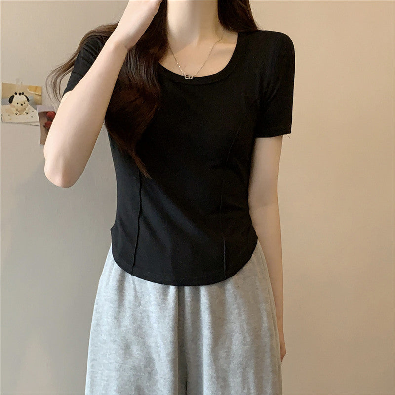 Femme Soft Stretch Kurzarm-T-Shirt Heidi-Mode