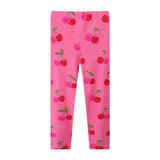 Mädchen Leggings mit fröhlichem Kirschmuster Drune in Rot