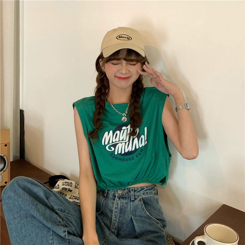 Femme Relaxed Fit Statement Grafik Tank Top Heidi-Mode