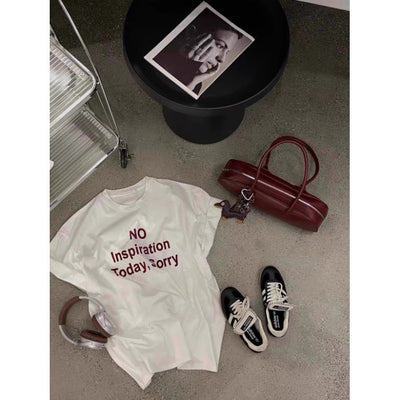 Femme Übergroßes Statement Grafik-T-Shirt Heidi-Mode