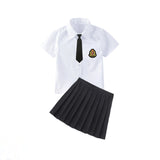 Damen Schuluniform Drune in Weiß