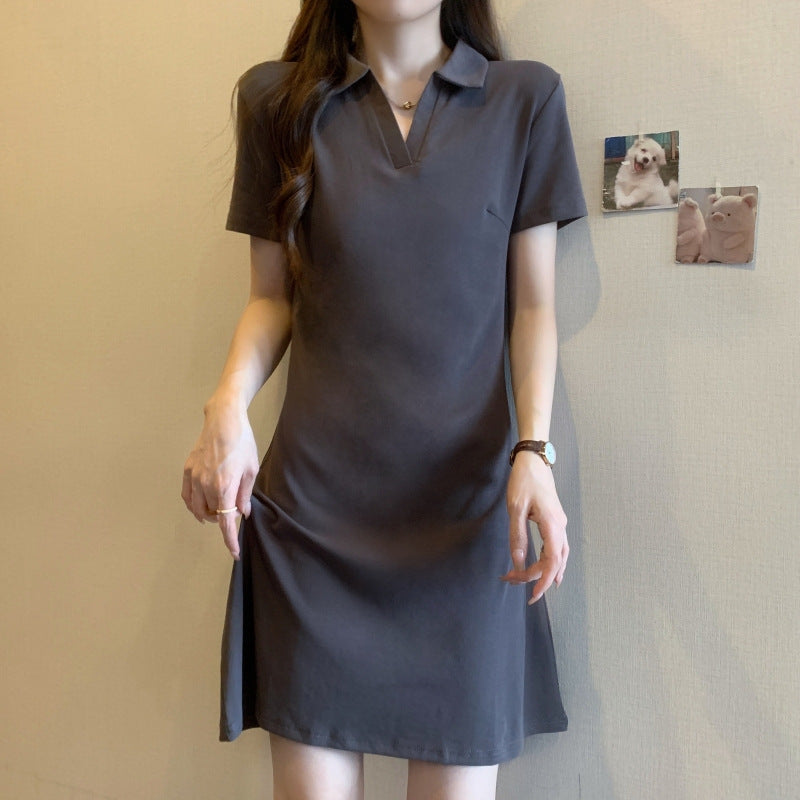 Femme Polo Stil Kleid Heidi-Mode