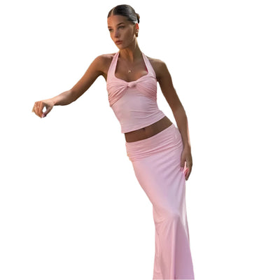 Mirela - Elegantes Wickeltop und figurbetontes Rockset