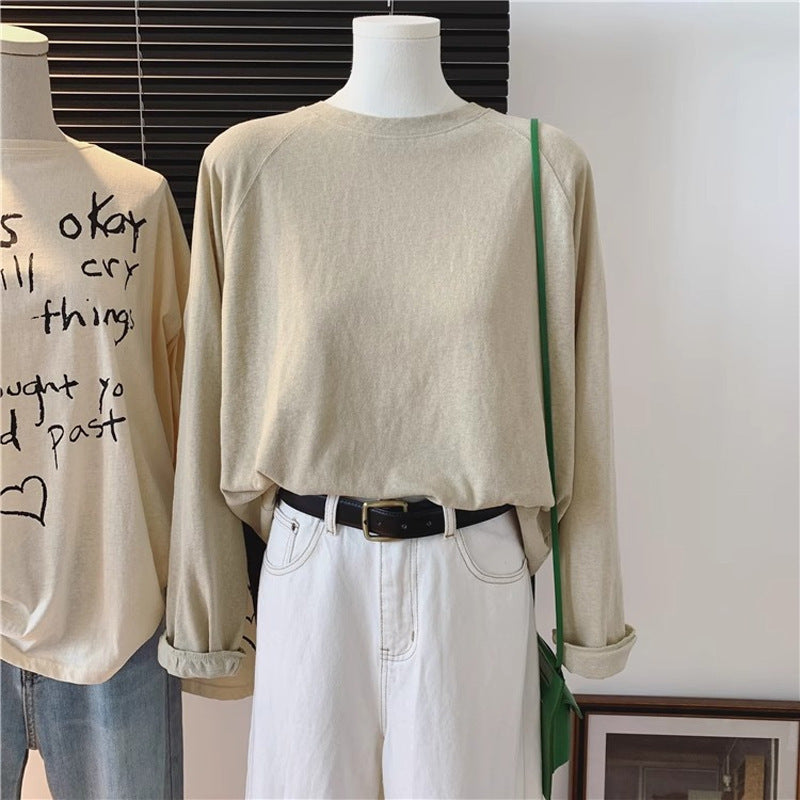 Femme Leichtes Langarm-Casual-Top Heidi-Mode