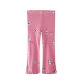 Mädchen Leggings mit verspielten Tierfaces Drune in Gelb