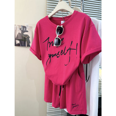 Damen Oversized Grafik-T-Shirt mit kreativem Print Heidi-Mode