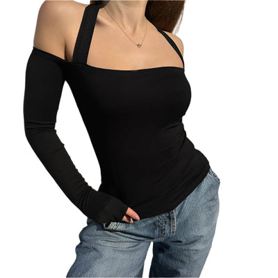 Thea - Langärmliges Off-Shoulder-Top