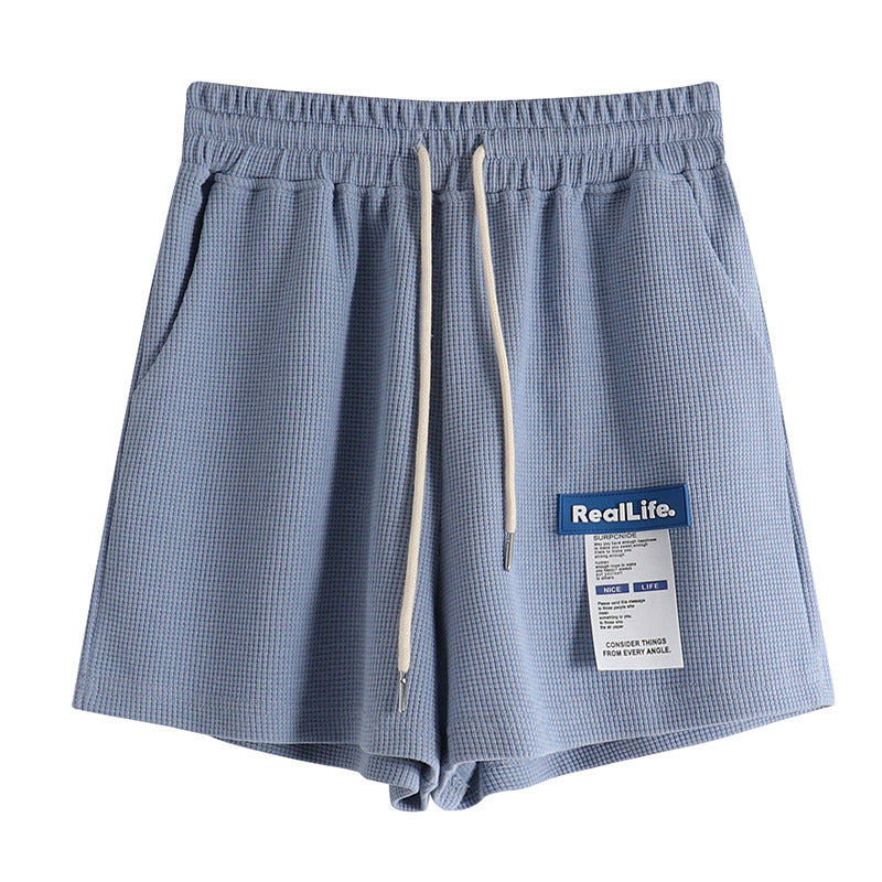 Femme Leichtgewicht Waffelstruktur Lounge Shorts Heidi-Mode