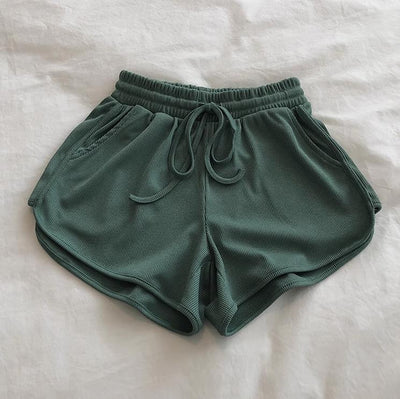 Femme Hochtaillierte Ripp-Lounge-Shorts Heidi-Mode