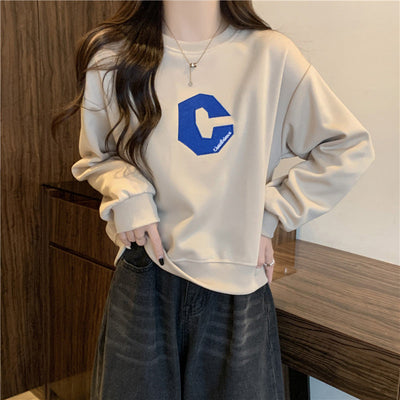 Femme Grafik Logo Sweatshirt Heidi-Mode