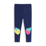 Mädchen Leggings mit fröhlichen Obst-Applikationen Drune in Rot