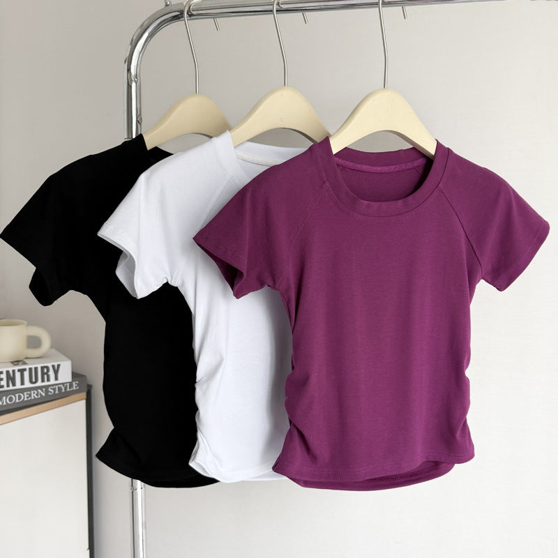 Femme Split-Back Freizeit T-Shirt Heidi-Mode