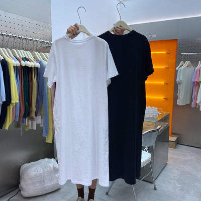 Femme Relaxed Fit Grafik T-Shirt Kleid Heidi-Mode