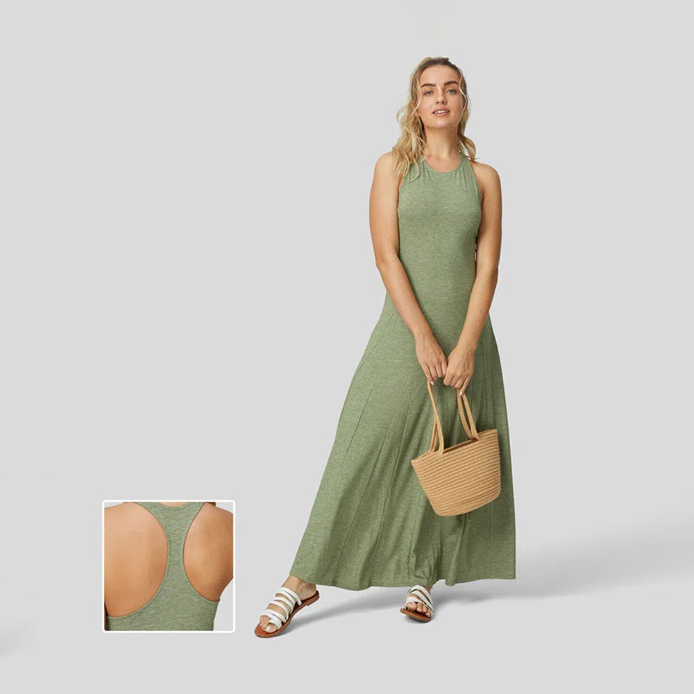 Natasha - Lange Swingkleid im Slim Design