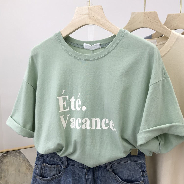 Femme Relaxed Fit Sommer Grafik T-Shirt Heidi-Mode