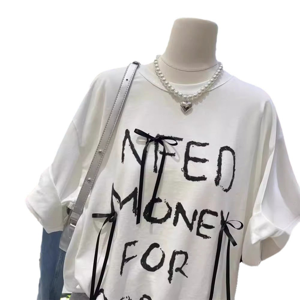 Femme Grafik Aussage T-Shirt Heidi-Mode