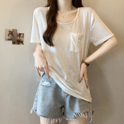 Femme Relaxed Fit Pocket T-Shirt Heidi-Mode