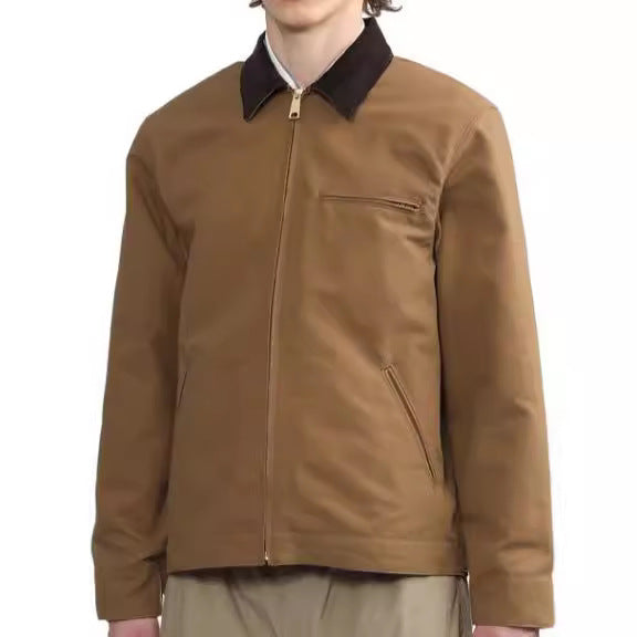 Herren lässige Übergangsjacke mit hohem Kragen Aliams