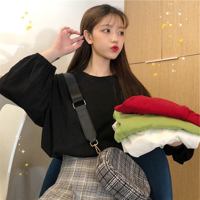 Femme Relaxed Fit Puffärmeloberteil Heidi-Mode