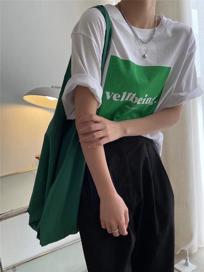 Femme Grafikdruck Loose-Fit T-Shirt Heidi-Mode