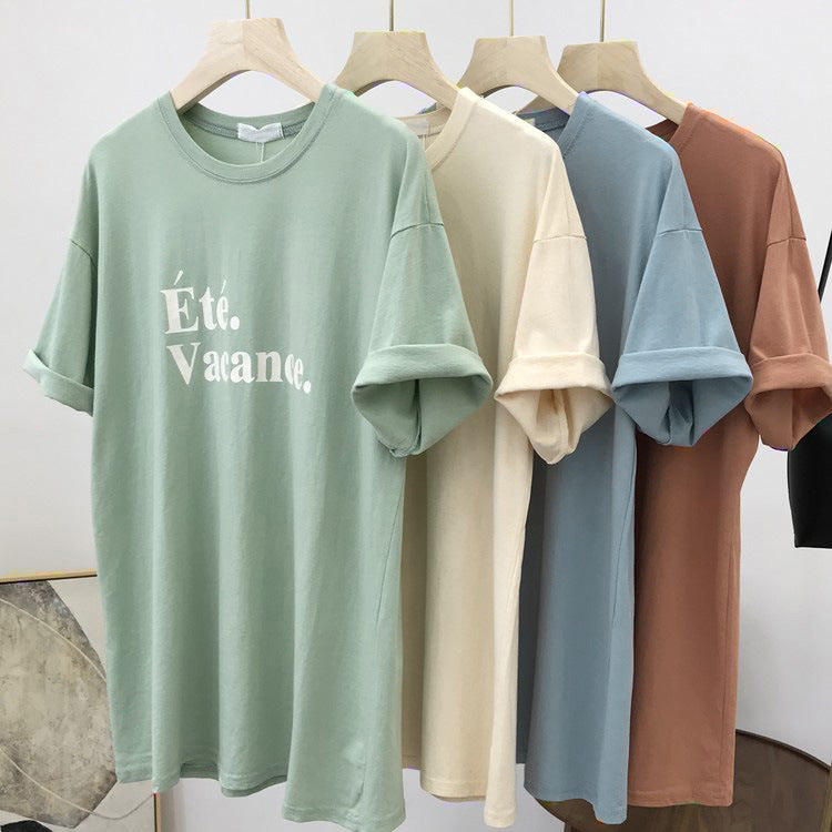 Femme Relaxed Fit Sommer Grafik T-Shirt Heidi-Mode