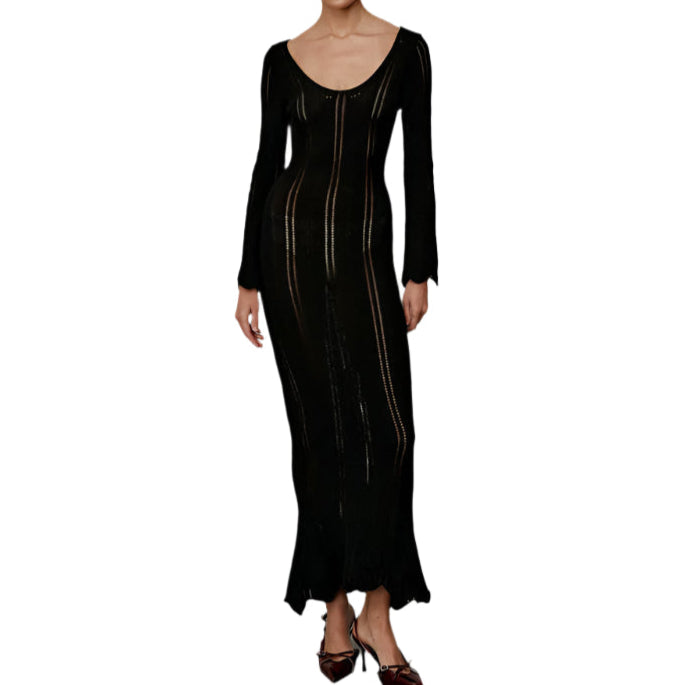 Zaria - Elegantes Strickkleid mit breiten Ärmeln