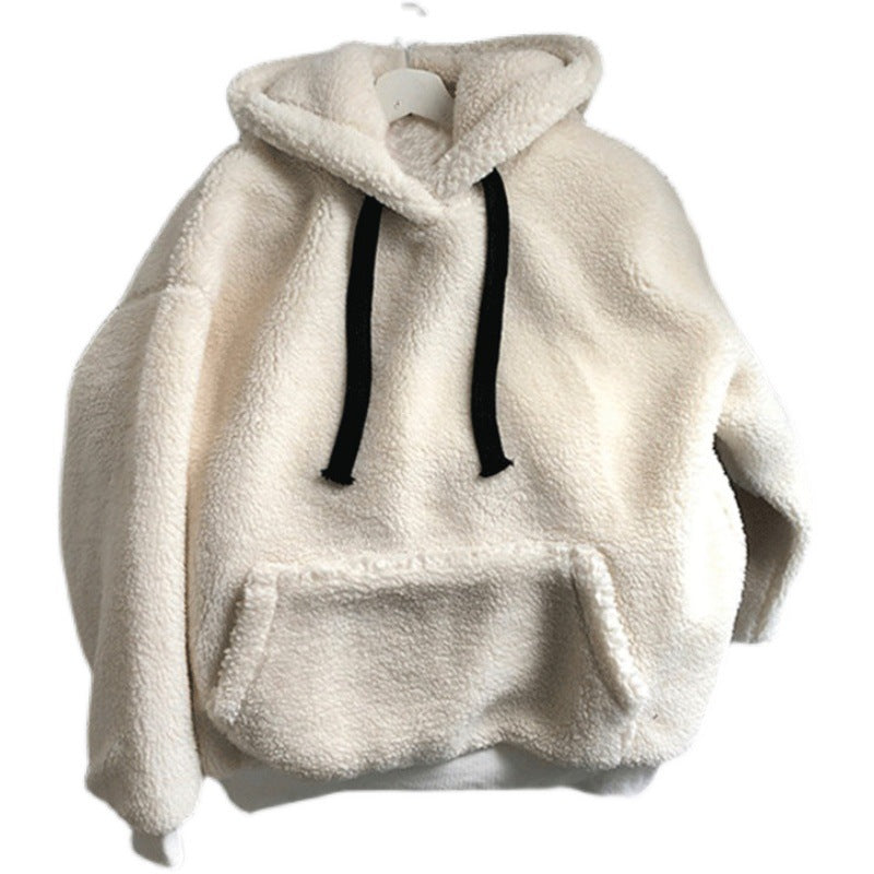 Femme Plüsch Fleece Kapuzenpullover Heidi-Mode