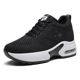 Damen Sportliche Air-Cushion Sneakers – Leichte Bequeme Laufschuhe in Schwarz