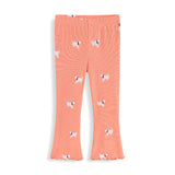 Mädchen Leggings mit fröhlichem Hunde-Muster Drune in Gelb