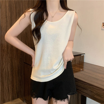 Femme Sleek Cropped Tanktop mit strukturiertem Stoff Heidi-Mode