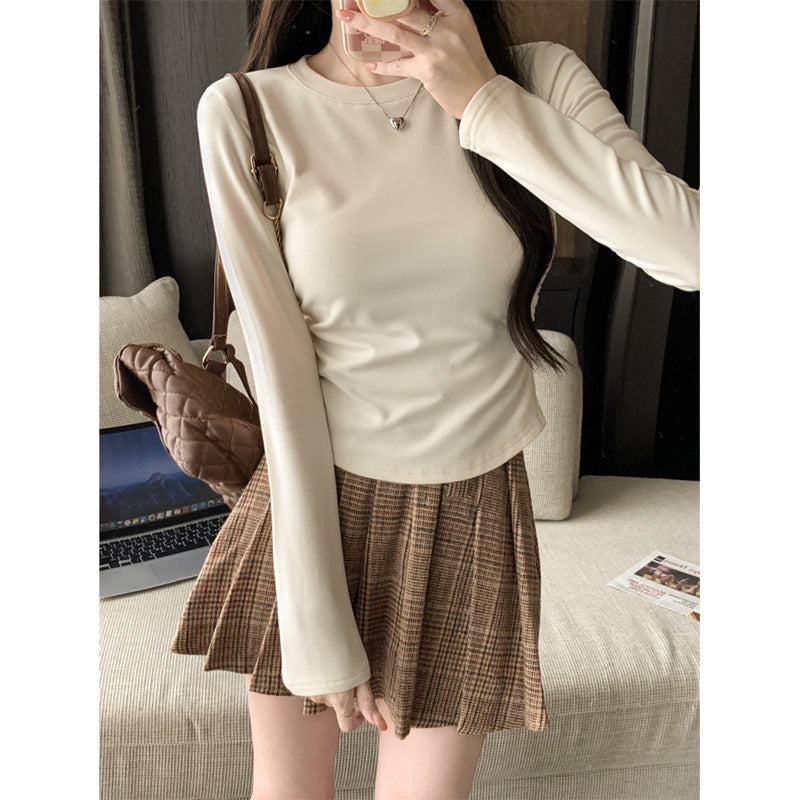 Damen Langarm Basic Layering Top Heidi-Mode